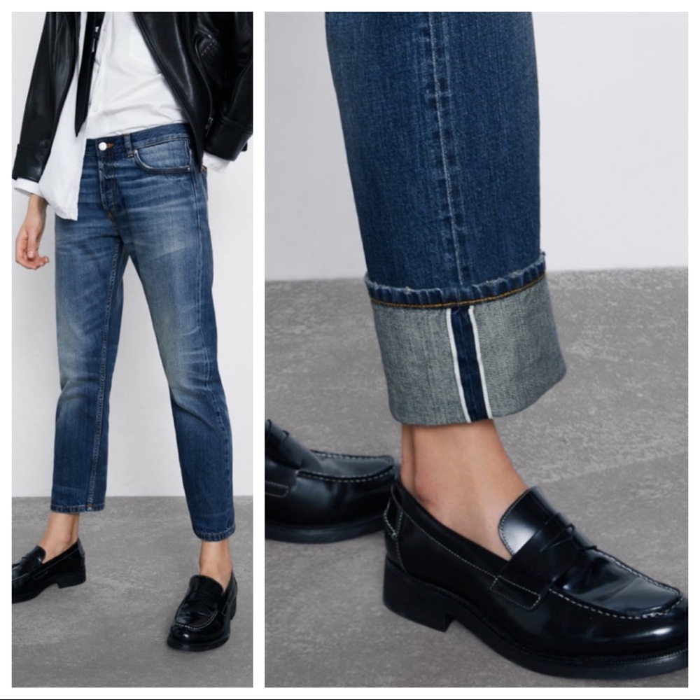 NWT ZARA Selvedge Slim 5 Year Kurabo Denim Jeans 2
